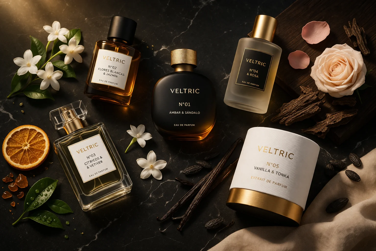 Colección de fragancias profesionales Veltric