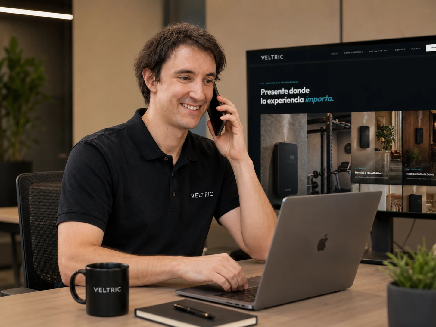 El equipo de Veltric dando soporte cercano a sus clientes